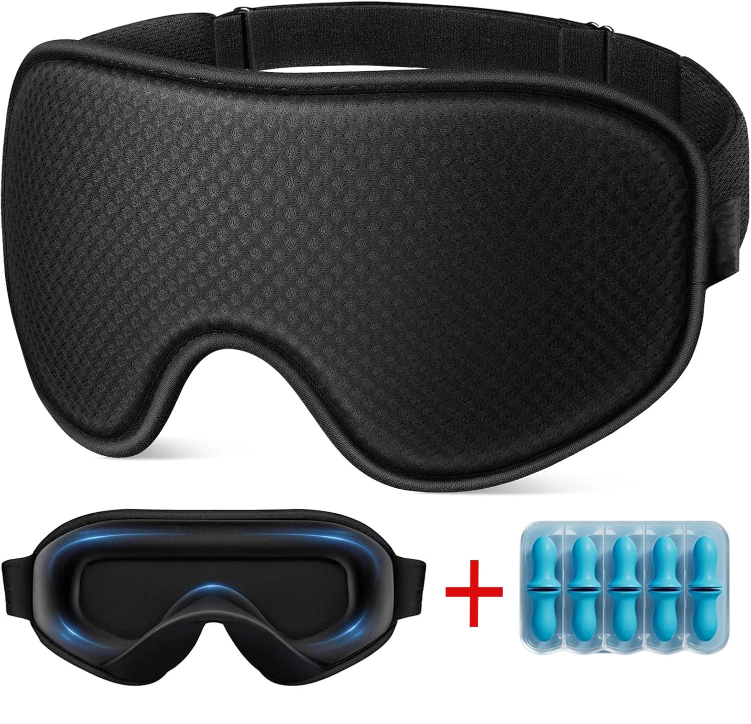 3D Blackout Sleep Mask — Breathable & Adjustable
