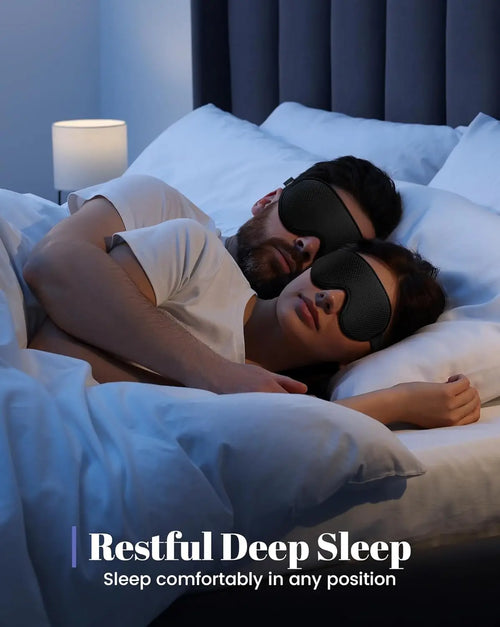 3D Blackout Sleep Mask — Breathable & Adjustable